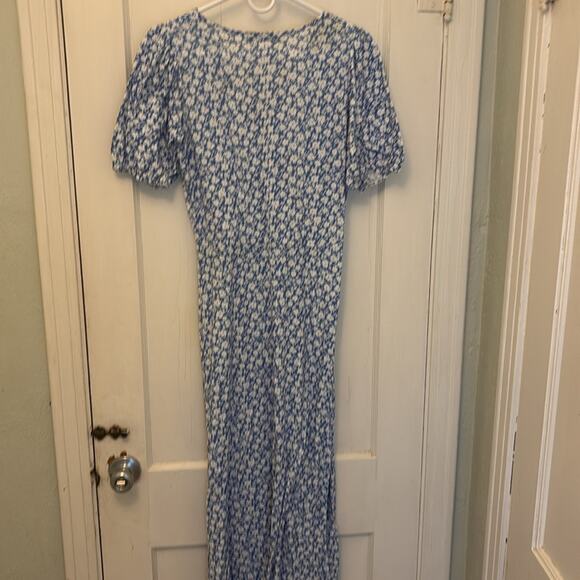 Long Tall Sally Blue Floral Dress - Picture 3 of 4